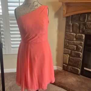 Coral bridesmaid dress